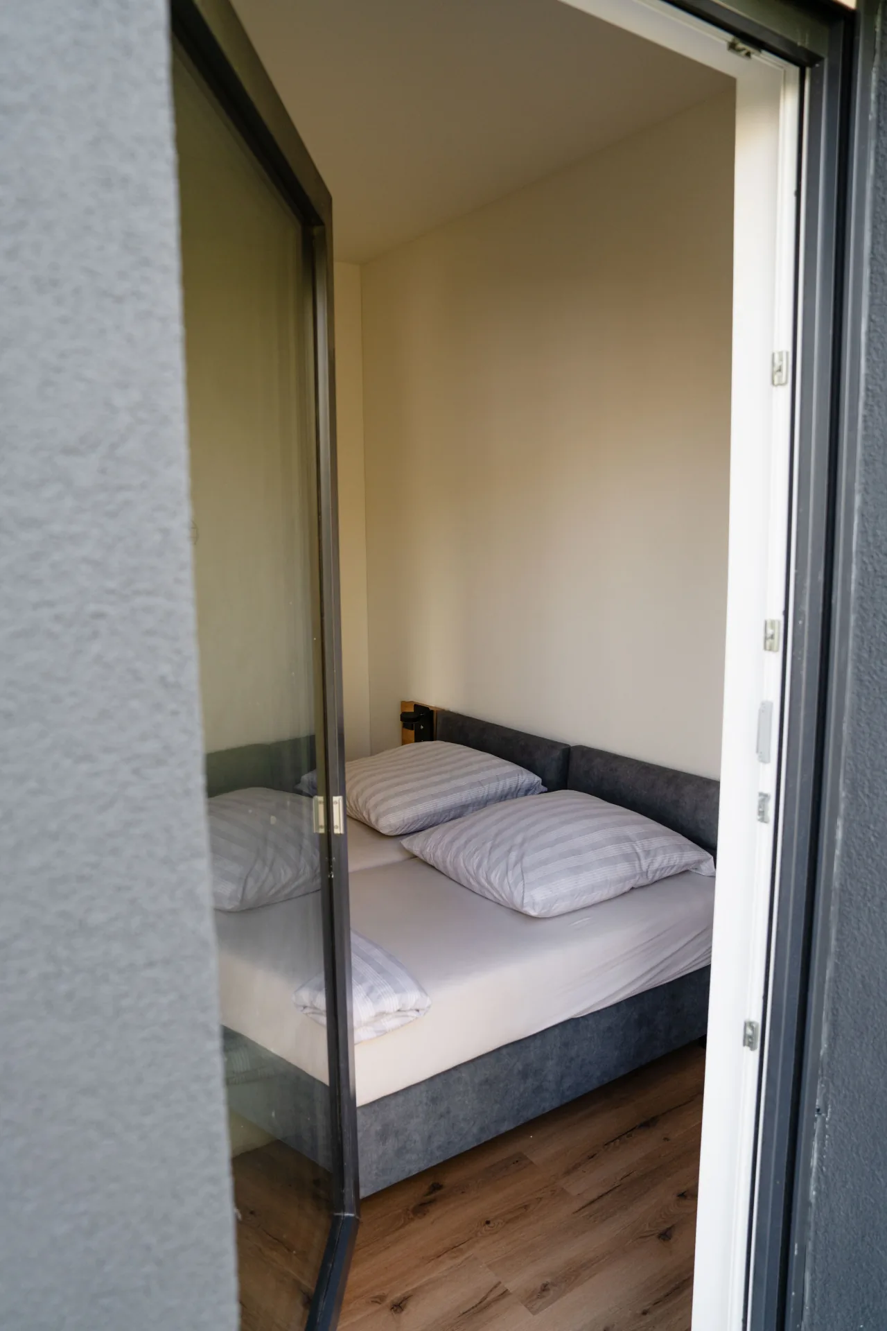 Schlafzimmer im Apartment der Eighty-Eight Apartments Nürnberg